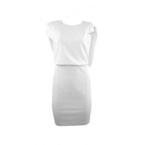 NEW THEO THE LABEL women's gaia backless draped dress in ivory